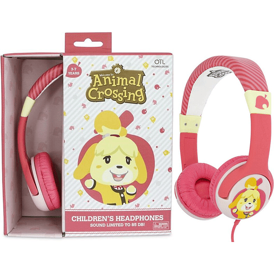 OTL WIRED HEADPHONES ANIMAL CROSSING: ISABELLE (PS4/XBOX/SWITCH/MOVIL/TABLET)/PEGI 3