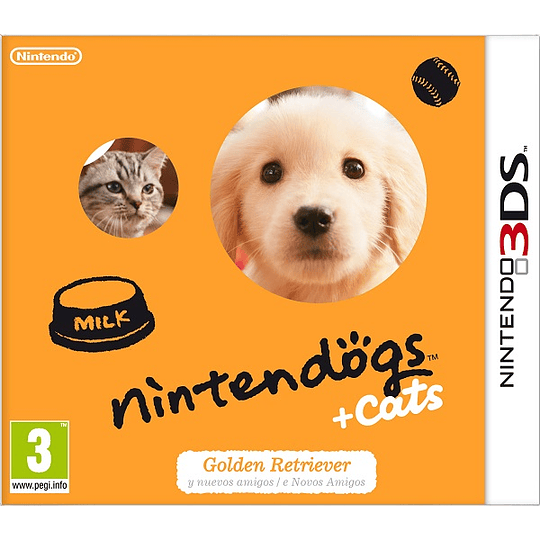 NINTENDOGS + CATS: GOLDEN RETRIEVER/PEGI 3