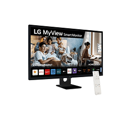 LG Smart Monitor 31.5" IPS Full HD 1080p HDR10 - WebOS 23, Bluetooth, HDMI, DisplayPort, USB-A - Altavoces y Mando a Distancia - VESA 100x100mm