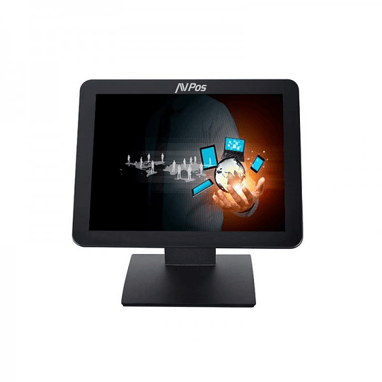 AVPos AVPos-T17 Monitor Tactil de 17 Pulgadas - Pantalla True Flat Capacitiva de 10 Puntos - 1280x1024 - 400CD/M2 - VGA - Color Negro