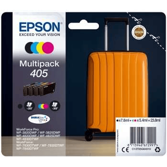 Epson 405 Pack de 4 Cartuchos de Tinta Originales - C13T05G64010