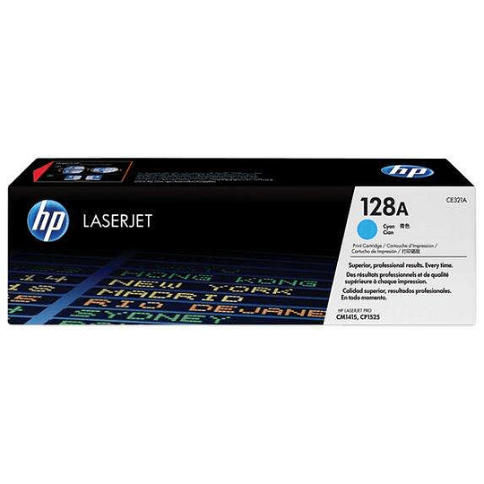 HP CE321A Cyan Cartucho de Toner Original - 128A