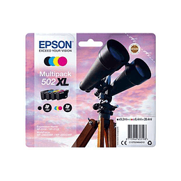 Epson 502XL Pack de 4 Cartuchos de Tinta Originales - C13T02W64010