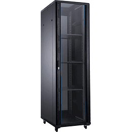 Aiten Data AI8142 Armario Rack de Suelo 19" - Desde 22U a 42U - 4 Ventiladores 120mm - Puerta de Cristal - Cerradura de Seguridad - Peso Max. hasta 80