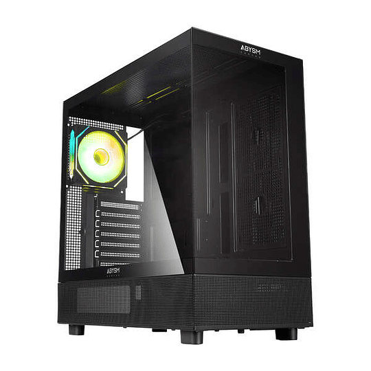 Abysm Danube Sava H400 Black Caja Torre ATX, ITX, Micro ATX - Lateral y Frontal Cristal Templado - 3.5