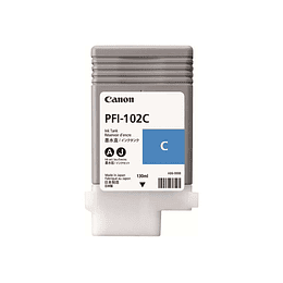 Canon PFI102 Cyan Cartucho de Tinta Original - 0896B001