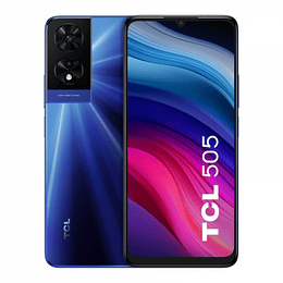 TCL 505 Smartphone Pantalla 6.75" - 6GB - 256GB - Camara 50MP - Bateria 5010mAh - Admite Carga de 10W - Color Azul