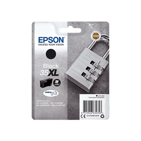 Epson T3591 (35XL) Negro Cartucho de Tinta Original - C13T35914010