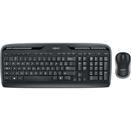 Logitech MK330 Pack Inalambrico Teclado Multimedia + Raton 3 Botones - Uso Ambidiestro - Color Negro