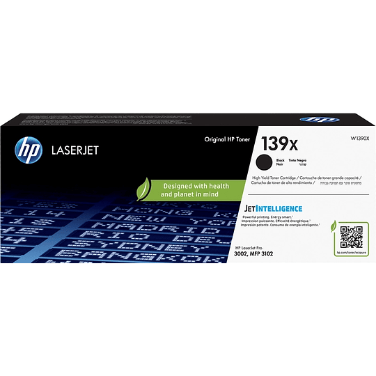 HP W1390X Negro Cartucho de Toner Original - 139X