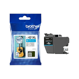 Brother LC421XL Cyan Cartucho de Tinta Original - LC421XLC