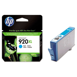 HP 920XL Cyan Cartucho de Tinta Original - CD972AE