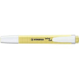 Stabilo Swing Cool Pastel Marcador Fluorescente - Cuerpo Plano - Punta Biselada - Trazo entre 1 y 4mm - Tinta con Base de Agua - Color Amarillo Cremos