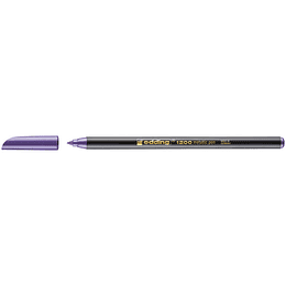 Edding 1200 Rotulador - Punta Redonda - Trazo 1mm - Tinta con Base de Agua - Color Violeta Metalizado