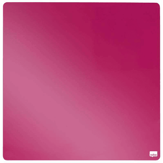 Nobo Tile Mini Pizarra Magnetica 360x360mm - sin Marco - Almohadillas e Imanes Incluidos - Diseño Creativo y Colorido - Fucsia