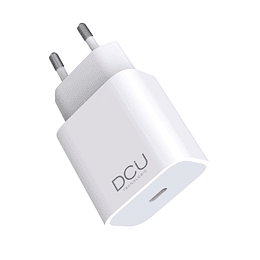 DCU Tecnologic Cargador USB Tipo C PD 20W - Color Blanco