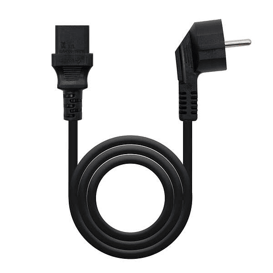 Nanocable Cable de Alimentacion CPU - Shucko CEE7 Macho a C-13 Hembra 3m - Color Negro