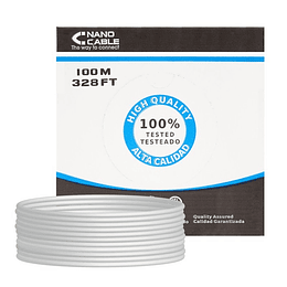 Nanocable Bobina Cable RJ45 CAT5 FTP Rigido 100M