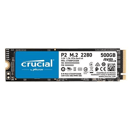 Crucial P2 Disco Duro Solido SSD M2 500GB 3D NAND NVMe PCIe