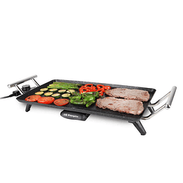 Orbegozo TBC Tabla de Asador Ceramica - Cocina Saludable sin Residuos - Transportable a la Mesa - Facil Limpieza - Potencia 2500W