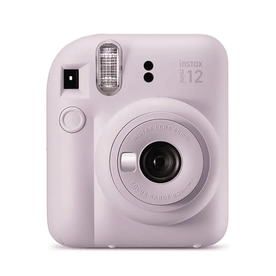 Fujifilm Instax Mini 12 Lilac Purple Camara Instantanea - Tamaño de Imagen 62x46mm - Flash Auto - Exposicion Automatica - Mini Espejo para Selfies - M