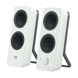 Logitech Z207 Altavoces 2.0 Bluetooth - 10W - Sonido Estereo - Entrada Jack 3.5 mm - Color Blanco