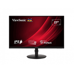 Viewsonic Monitor 27" VG2708A LED IPS FullHD - 16:9 - VGA - HDMI - DisplayPort - USB - Altavoces - Ajustable en Altura - Color Negro