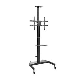 Aisens Soporte de Suelo para TV/Monitor de 37" a 70" - Max 50kg - Ajustable en altura - Movimiento Horizontal y Vertical