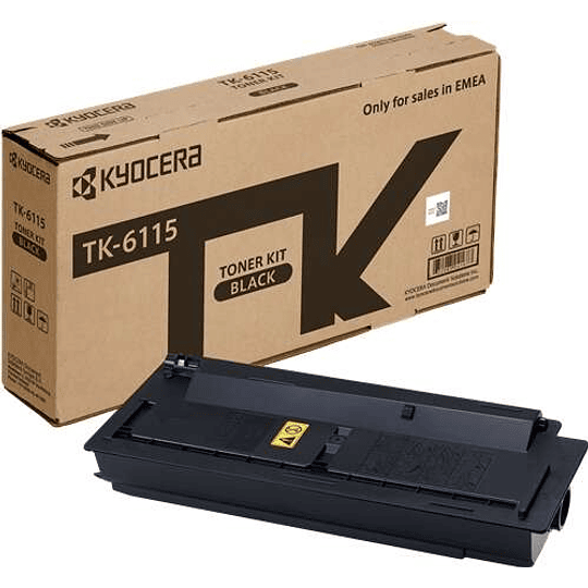 Kyocera TK6115 Negro Cartucho de Toner Original - 1T02P10NL0