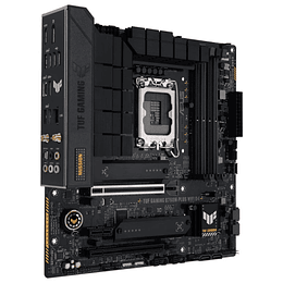 Asus TUF Gaming B760M-PLUS WIFI D4 Placa Base LGA 1700 - WiFi, Bluetooth, 4x DDR4, 2x M.2, 4x SATA III, PCIe 4.0, 5.0 RJ-45, USB-A, USB-C - Factor de 