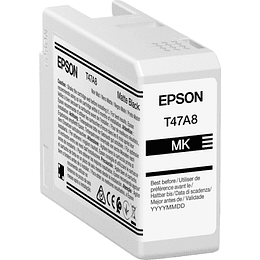 Epson T47A8 Negro Mate Cartucho de Tinta Original - C13T47A800