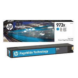 HP 973X Cyan Cartucho de Tinta Original - F6T81AE