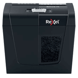 Rexel Secure X6 Destructora de Papel Manual Corte en Particulas P-4 - Destruye hasta 6 Hojas a la Vez - Capacidad de la Papelera 10L - Color Negro