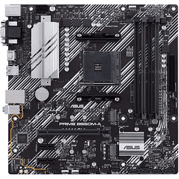 Asus Prime B550M-A Placa Base AMD Ryzen M.2, PCIe 4.0, HDMI, D-Sub, DVI, SATA III, USB-A 3.2, DVI-D,