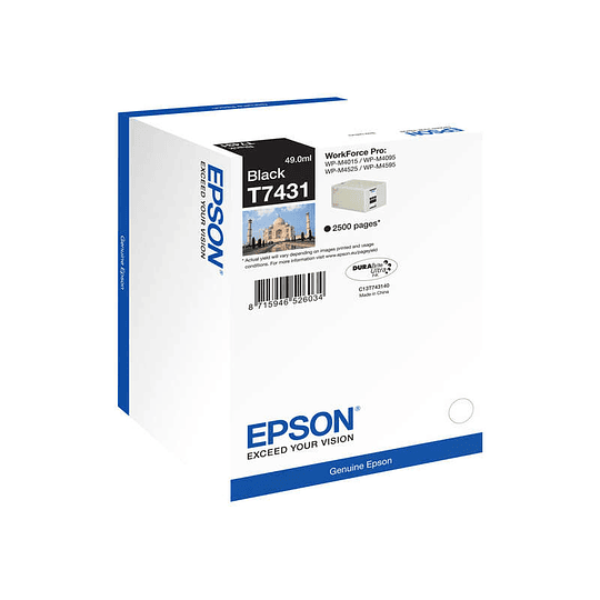 Epson T7431 Negro Cartucho de Tinta Original - C13T74314010