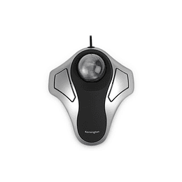 Kensington Orbit Trackball Optico USB - Bola de 40mm - 4 Botones Personalizables - Uso Ambidiestro - Precision y Control Superiores - Color Plata/Negr