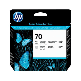 HP 70 Negro Photo/Gris Claro Cabezal de Impresion Original - C9407A