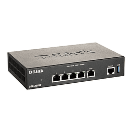 D-Link Router VPN de Servicios Unificados - 3 Puertos LAN - 1 Puerto WAN - 1 Puerto WAN/LAN, 2 Puerto USB 3.0