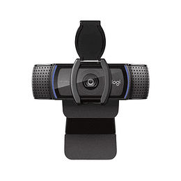 Logitech C920s Webcam HD Pro 1080p - USB 2.0 - Enfoque Automatico - Microfonos Integrados - Tapa de Obturador - Campo Visual de 78º - Cable de 1.50m -