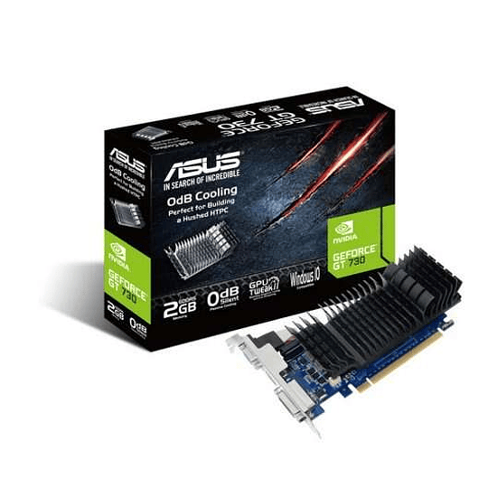 Asus GeForce GT 730 Tarjeta Grafica 2GB GDDR5 Perfil Bajo