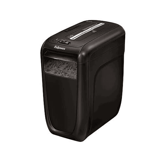 Fellowes 60Cs Destructora de Papel Manual Corte en Particulas P-4 - Destruye hasta 10 Hojas - Capacidad de la Papelera 22L - Destruye Grapas, Clips y 