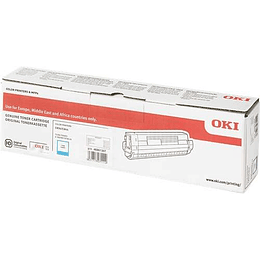 OKI C834/C844 Cyan Cartucho de Toner Original - 46861307