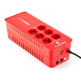 Salicru SPS 650 HOME Sistema de Alimentacion Ininterrumpida - SAI/UPS - de 650 VA Off-line Multibase - Color Rojo