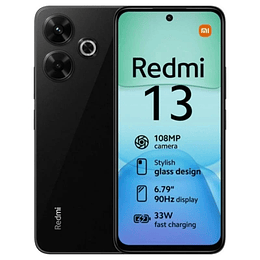 Xiaomi Redmi 13 Smartphone Pantalla 6.79" - 8GB - 256GB - Camara Principal 108MP - Bateria 5030mAh - Admite Carga de 33W - Color Negro