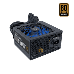 Coolbox CoolPower 650W Fuente de Alimentacion 650W ATX 12V - PFC Activo - Ventilador 120mm - 80+ Bronze