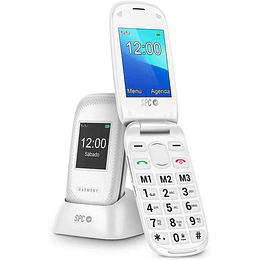 SPC Telefono Movil para Mayores con Botones Grandes - Tapa y Botones Retroiluminados - Boton SOS y Botones de Marcacion Directa - Control Remoto Media