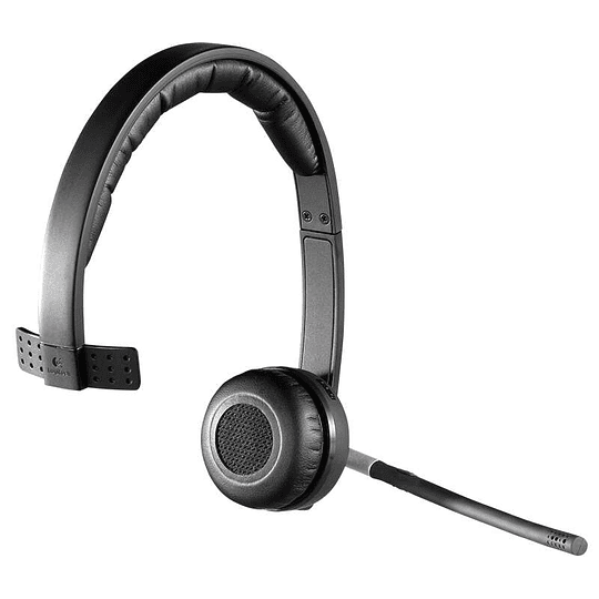 Logitech H820E Auriculares Inalambricos Mono con Microfono - Autonomia hasta 10h - Diadema Ajustable - Controles en Auricular - Color Negro