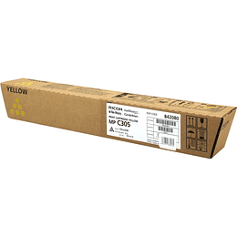 Ricoh Aficio MP-C305/MP-C305SPF Amarillo Cartucho de Toner Original - 842080/841597/MPC305E