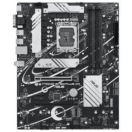 Asus Prime B760-Plus D4 Placa Base Intel 1700 DDR4 - HDMI, VGA, PCIe 5.0, M2, 4x Sata III, USB 2.0, 3.2, RJ-45, DisplayPort