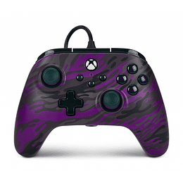 PowerA Mando con Cable Advantage para Xbox Series X|S - Purple Camo